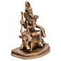 Brass Shankar Sitting on Nandi Statue Idol KBH05119