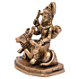 Brass Shankar Sitting on Nandi Statue Idol KBH05119