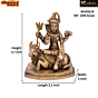 Brass Shankar Sitting on Nandi Statue Idol KBH05119