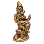 Brass Saraswati Maa Sitting on Duck Statue Idol KBH05121