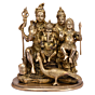 Brass Shiv Family Statue Idol KBH05132
