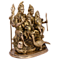 Brass Shiv Family Statue Idol KBH05132