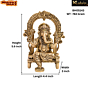 Brass Kaman Ganesh fine finish medium | KBH05143