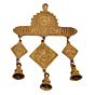 Brass Ganesh Subh Labh Bell Wall Hanging KBH05175