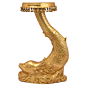 Brass Dolphin Fish Table KBH05176