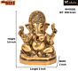 Brass Ganesh sitting | KBH05181