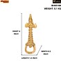 Brass Elepanth Face bottel opener 4 Inch KBH05188