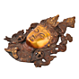 Brass Tara Devi Face Wall Hanging KBH05218
