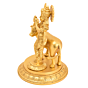 Brass Cow Krishna Idol KBH05251
