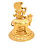Brass Cow Krishna Idol KBH05251