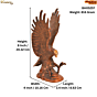 Brass Eagle Medium Statue KBH05257