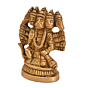 Brass Pancha Mukhi Hanuman Small Sitting Idol KBH05292
