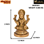 Brass Laxmi Small Idol KBH05301