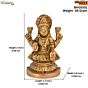 Brass Laxmi Small Idol KBH05301
