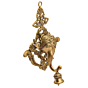 Brass Elephant Face Bell Wall Hanging Jali Work KBH05336