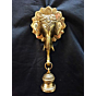 Brass Elephant Face Wall Hanging KBH05341