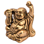 Brass Laughing Buddha Medium Size Collectible Art KBH05348