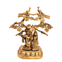Brass Radha Krishna with Tree Statue Idol KBH05381