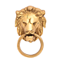 Brass Lion Door Knocker KBH05385