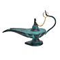 Brass Aladdin Chirag Lamp Showpiece KBH05392