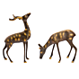 Brass Deer Pair Figurines KBH05394