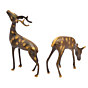 Brass Deer Pair Figurines KBH05394