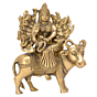 Brass Varai Mata on Buffalo Statue KBH05626