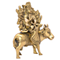 Brass Varai Mata on Buffalo Statue KBH05626