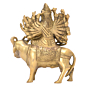 Brass Varai Mata on Buffalo Statue KBH05626