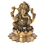 Brass Lord Ganesh on Lotus KBH05642