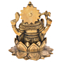Brass Lord Ganesh on Lotus KBH05642