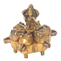 Brass Ganesh on Kankavati KBH05649