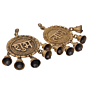 Brass Shubh & Labh Hanging Bell 2 Pc KBH05657