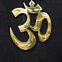 Brass Om Symbol Large KBH05718