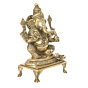 Brass Bajath Ganesh Statue KBH05723