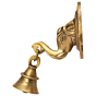 Brass Elephant Face Bell Hanging KBH05976