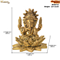Brass Kamal Ganesh Statue KBH06152