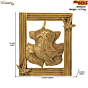 Brass Ganesh Frame KBH06234