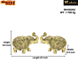 Brass Elephant Set of 2 KBH06263