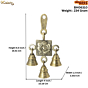 Brass Flower Hanging Bell KBH06310