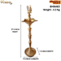 Brass Standing Peacock Diya KBH06483