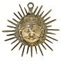 Brass Sun Wall Hanging KBH06502