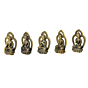 Brass Buddha Mudras Tibet Brass Set Figurines KBH06553