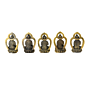 Brass Buddha Mudras Tibet Brass Set Figurines KBH06553