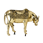 Brass Krishna with Cow Statue Idol KBH06567