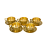 Brass Cup & Saucers Set KBH06584