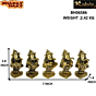 Brass Ganesha Musical Set KBH06586
