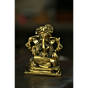 Brass Paghadi Ganesha Statue Idol KBH06641