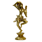 Brass Lady with Mirror Showpiece KBH06702