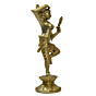 Brass Lady with Mirror Showpiece KBH06702